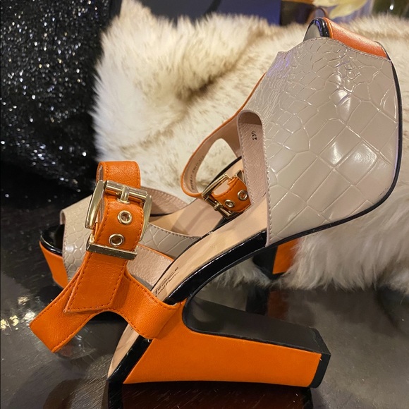 Brand New ✨Leather Sandal High Heels ✨ Brand “ Joy&Peace” ✨Size 6.5 - Picture 11 of 16